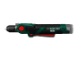Perceuse sans fil verte et noire avec des accents rouges et le logo 'X12V Team'.