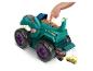 Coffret de jeu Hot Wheels Monster Trucks Mega-Wrex avec petite voiture et monster truck.