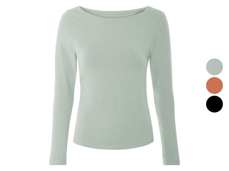 Chemise longue à manches longues pour femme en vert clair, disponible en plusieurs couleurs.