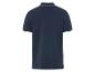 Polo homme bleu marine à col contrastant.