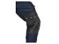 Pantalon de travail bleu foncé avec genouillères.