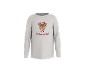 Sweat-shirt enfant gris clair avec un motif de cerf et l'inscription DEER CREW