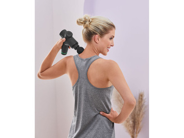 SILVERCREST® Pistolet de massage Best SMGB A1, 4 embouts