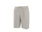 Short gris clair avec cordon de serrage et bouton doré