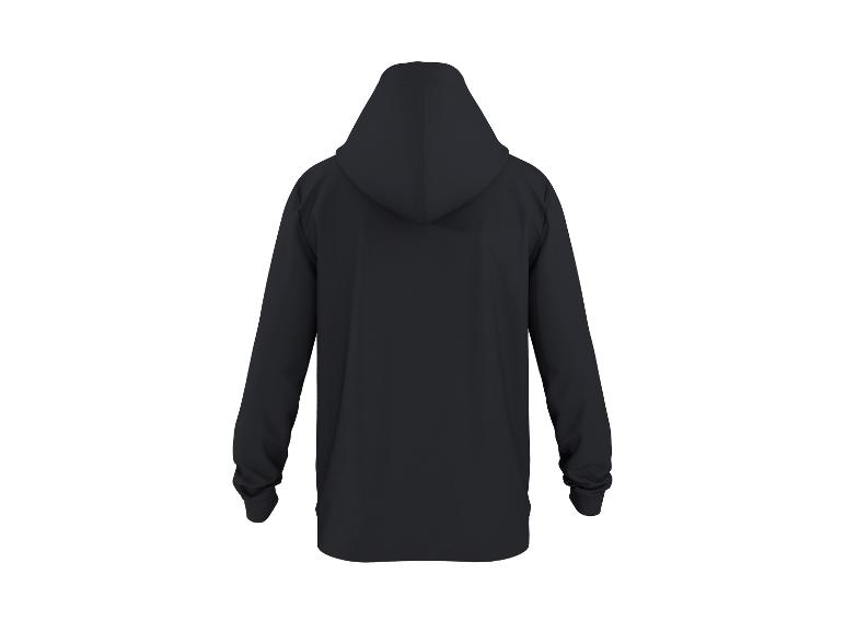 Sweat à capuche noir pour homme, vue de dos