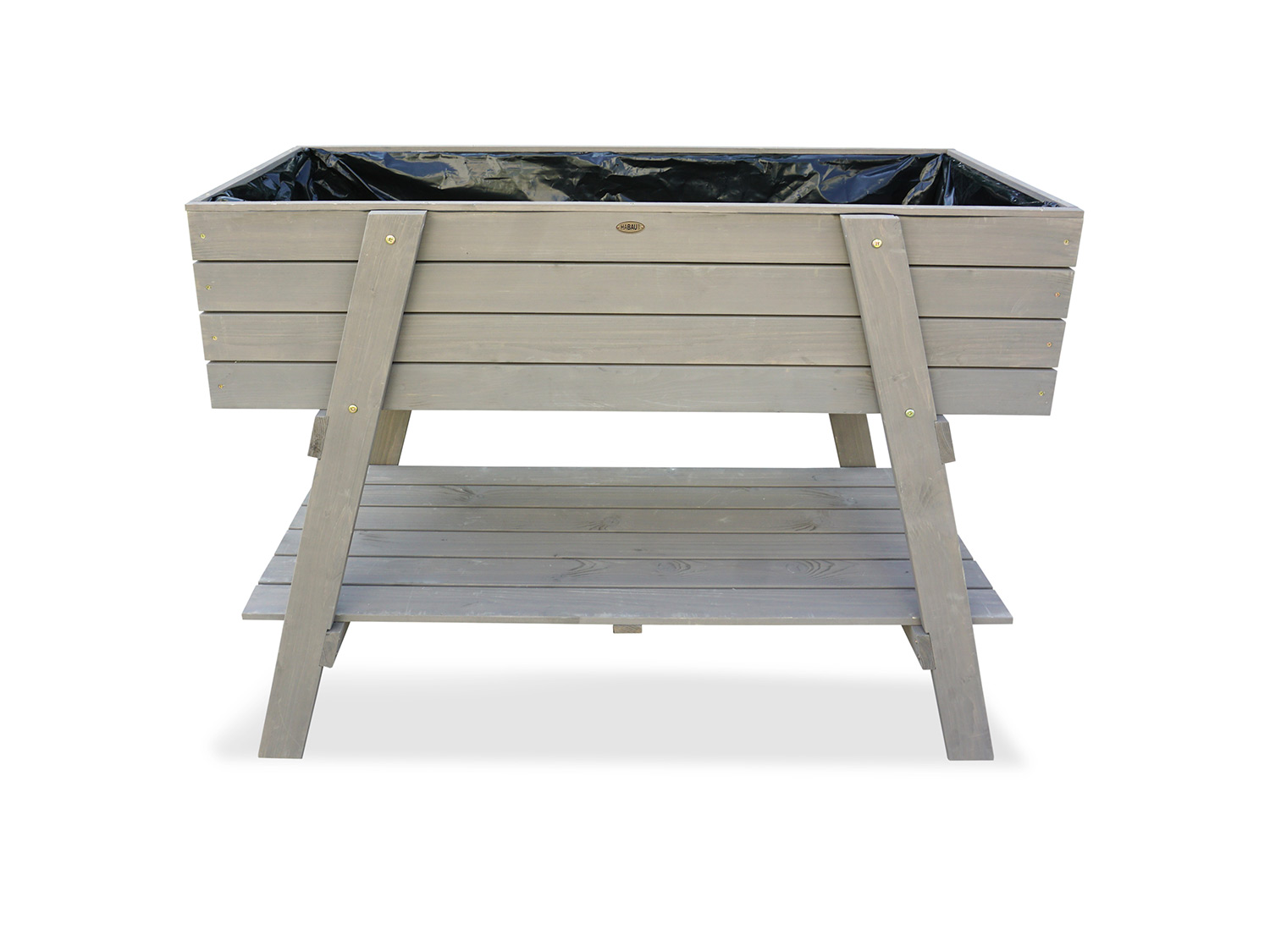 HABAU Carré potager sur pieds, 115 x 45 x 89,5 cm, gris