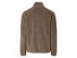 Une veste en polaire marron à manches longues.