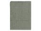 Couverture vert olive en mousseline de coton, matelassée.