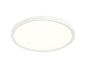 Plafonnier LED rond blanc avec une lumière chaude