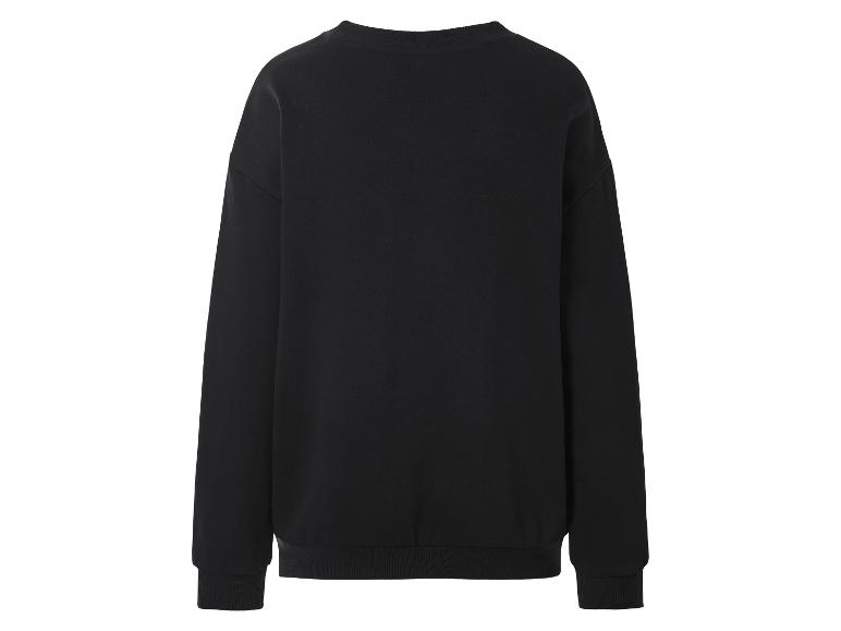 Sweat-shirt noir à manches longues, vue de dos