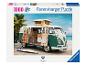 Un puzzle Ravensburger de 1000 pièces avec un camping-car Volkswagen T1 sur la plage.