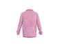 Sweat-shirt polaire rose à manches longues avec col, vue de dos.