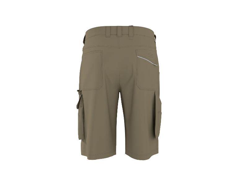 Short cargo kaki pour homme, vue arrière