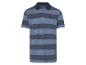 Polo rayé bleu marine et bleu clair.