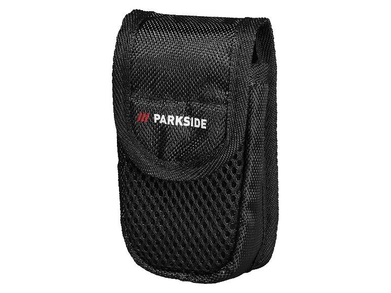 Étui de téléphone noir Parkside.