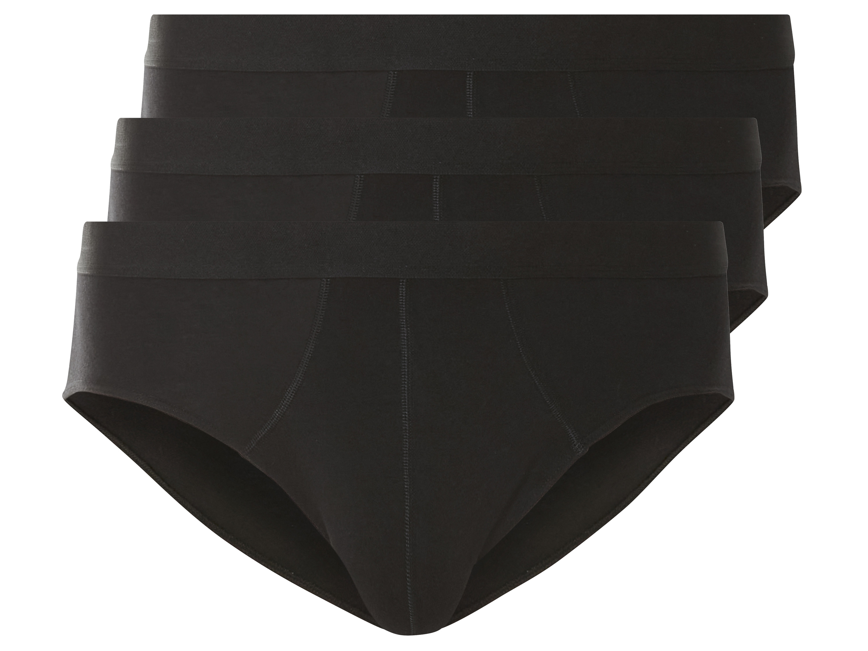 LIVERGY® Lot de 3 slips homme (noir, XXL)