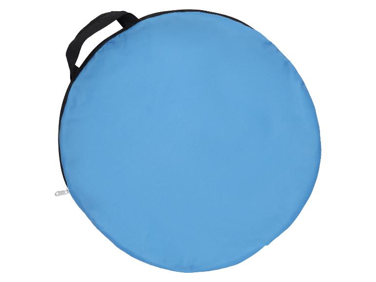 Réflecteur photo pliable bleu avec fermeture éclair et poignée