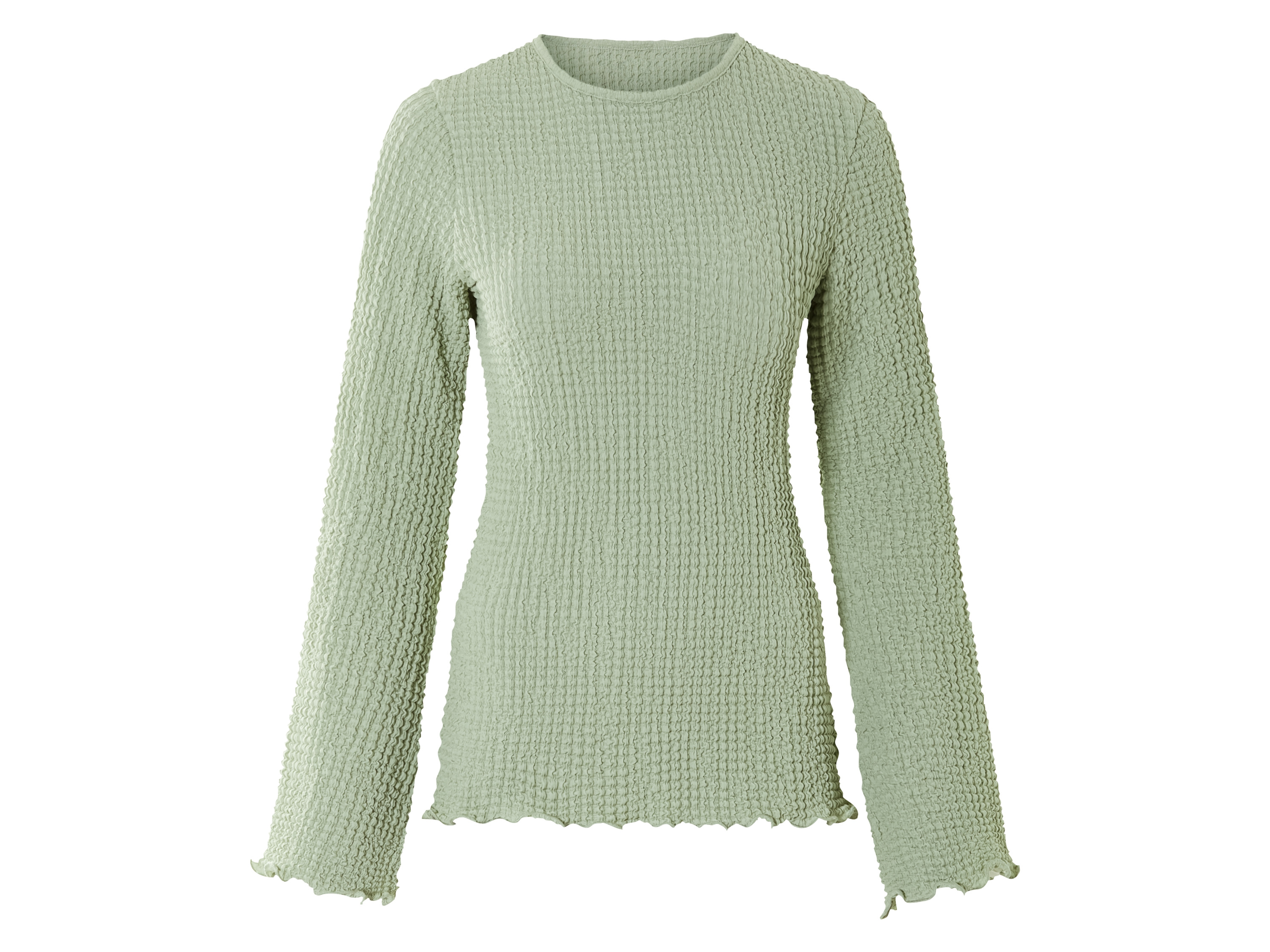 esmara® T-shirt manches longues femme (vert, S (34/36))