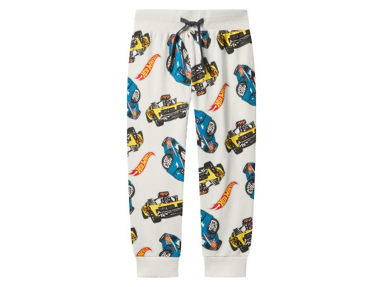 Pantalon de jogging blanc cassé pour enfant avec imprimé Hot Wheels