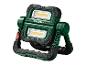 Projecteur de travail LED PARKSIDE vert et noir avec deux têtes lumineuses réglables