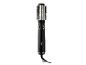 Brosse soufflante rotative noire avec accents argentés et boutons de commande.