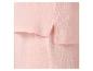 Pyjama rose en tissu mousseline : haut et bas.