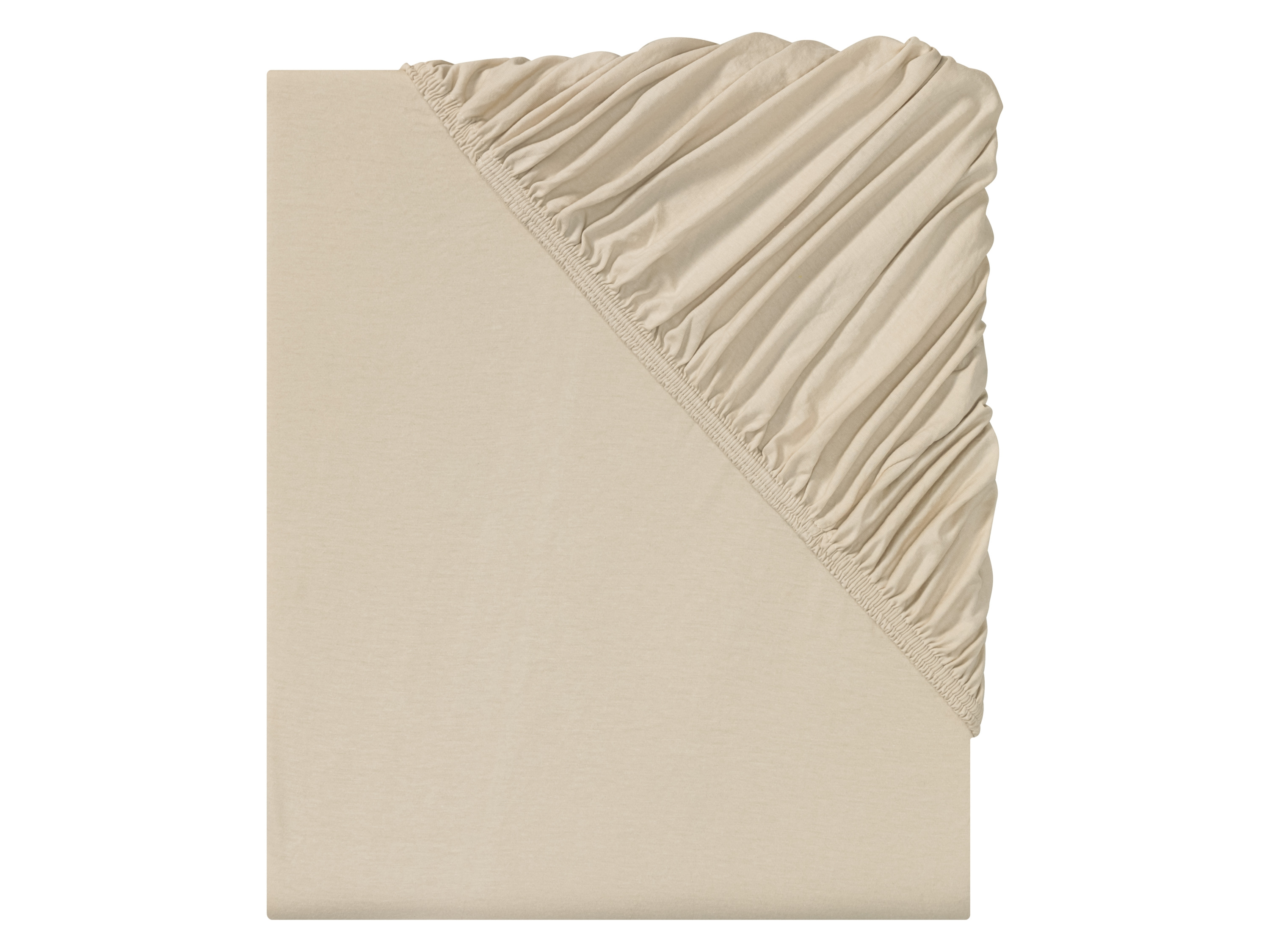 LIVARNO home Drap-housse en jersey, 90-100 x 200 cm (beige)
