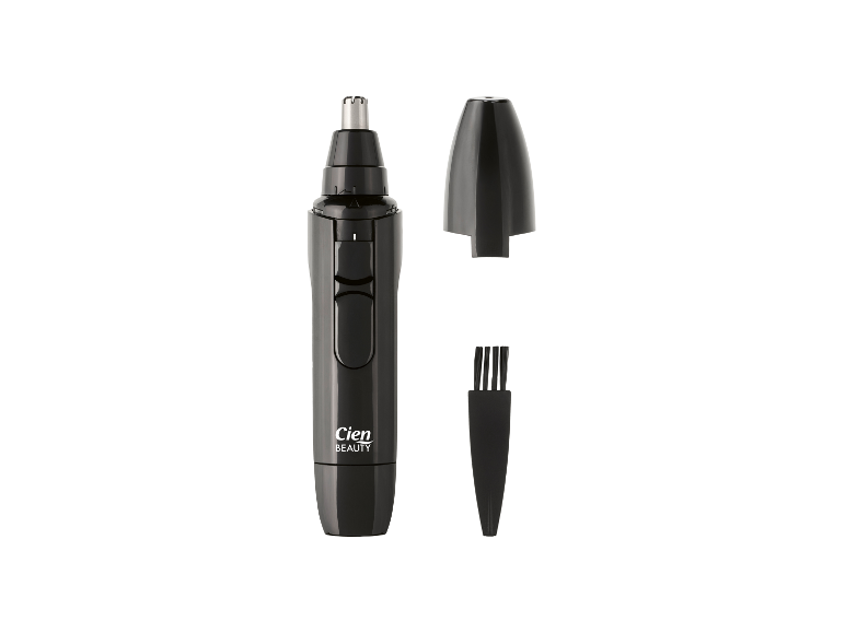 Tondeuse à poils de nez Cien Beauty avec accessoires.