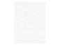 Serviette de bain blanche, tissu éponge.