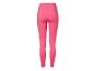 Legging de sport rose taille haute avec couture en V au dos.