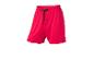 Short de sport rouge avec cordon de serrage noir et petit logo noir