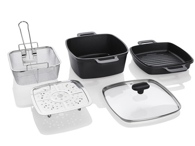 ERNESTO® Set multifonction en fonte d’aluminium, 5 pièces