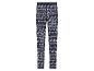 Leggings bleu foncé avec un motif de rennes de Noël.