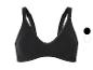Soutien-gorge noir, disponible en noir et blanc.