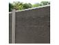 Clôture composite Home Deluxe anthracite avec poteau et bande supérieure clairs