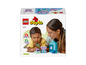 Jouets LEGO Duplo avec un éléphant et une salle de bain.