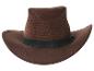 Chapeau de cowboy marron avec un bandeau noir
