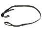 Sangle en nylon noir avec crochet en plastique