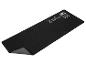 Tapis de cuisine noir avec motif couverts.