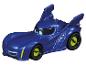 Voiture jouet Batmobile bleue avec détails jaunes