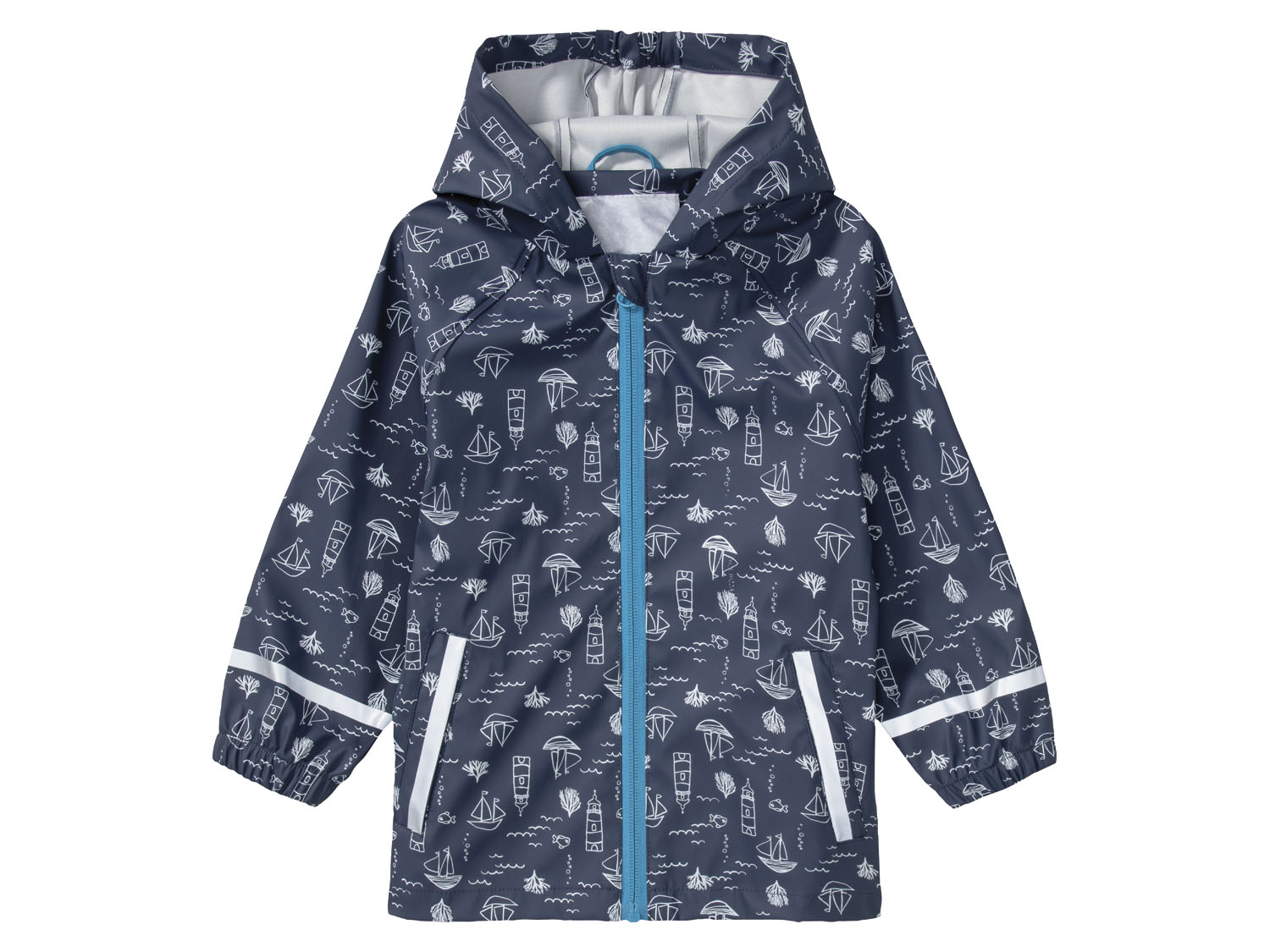 lupilu® Veste de pluie garçon (bleu marine/imprimé, 86/92)