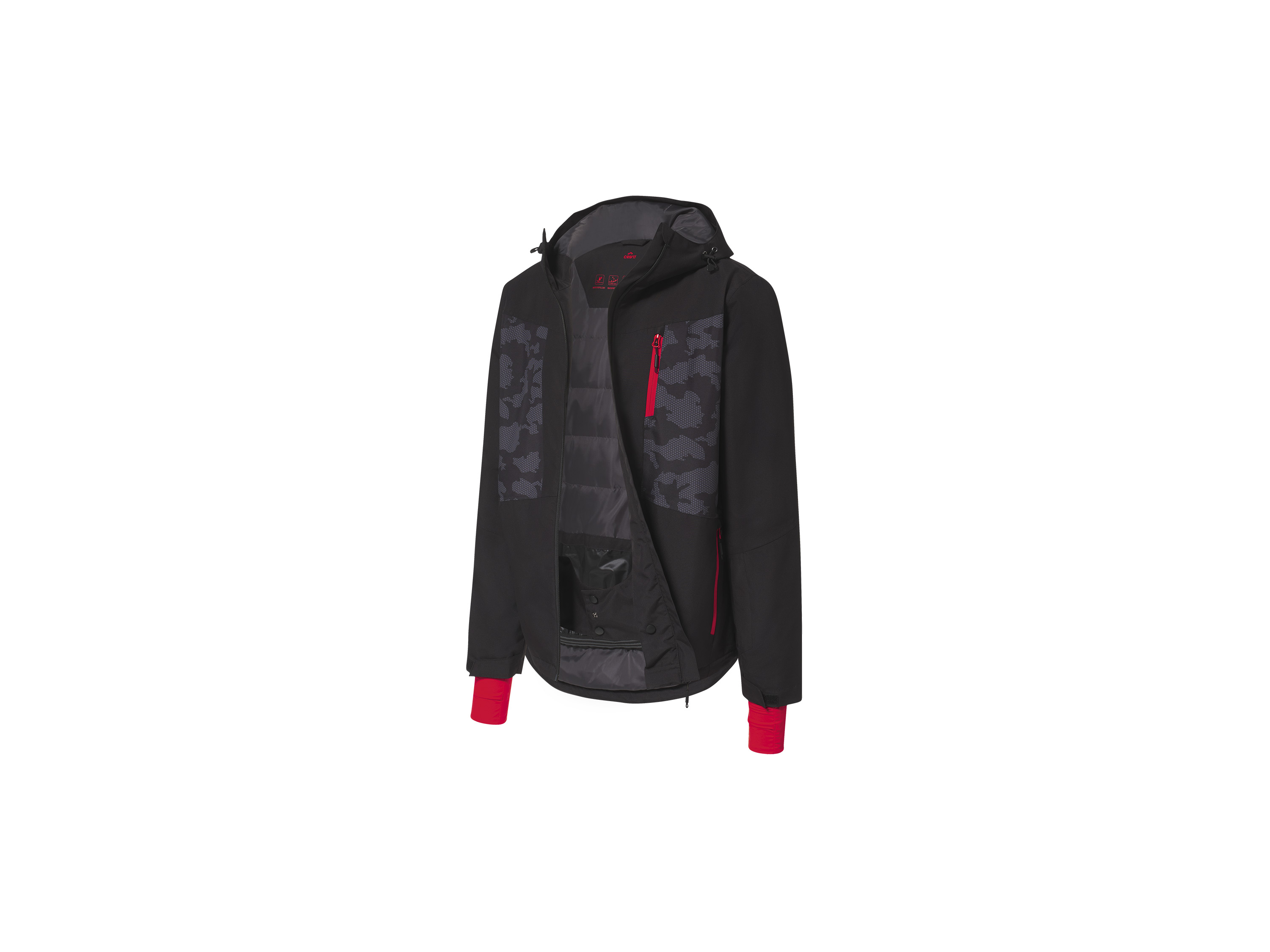CRIVIT Veste de ski homme (noir)