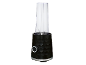 Blender à smoothie noir avec bol transparent.