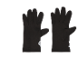 Gants noirs avec un logo blanc sur la partie inférieure.
