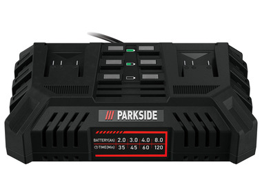 PARKSIDE® Chargeur double de batterie 20 V, 4,5 A, 200 W, PDSLG 20 A1