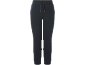 Pantalon de jogging noir pour femme avec cordon de serrage à la taille et bords-côtes.