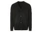 Un pull noir en tricot à boutons