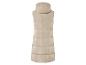 Gilet matelassé beige à capuche