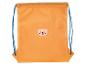 Sac à cordon orange avec motif de lion pour enfant.