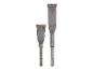 Deux burins pour marteau perforateur.
